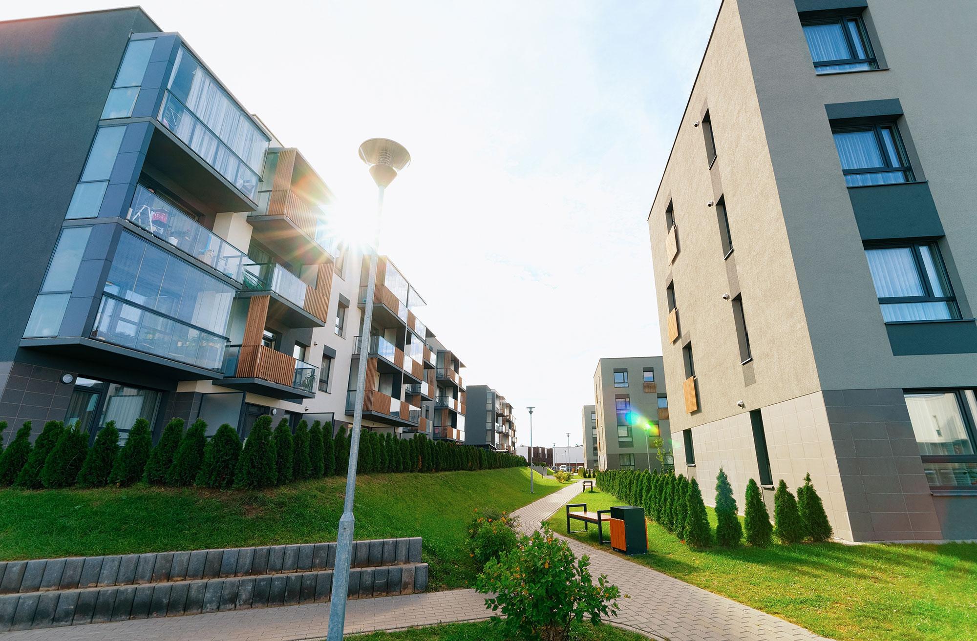 Smart apartments in a multifamily complex