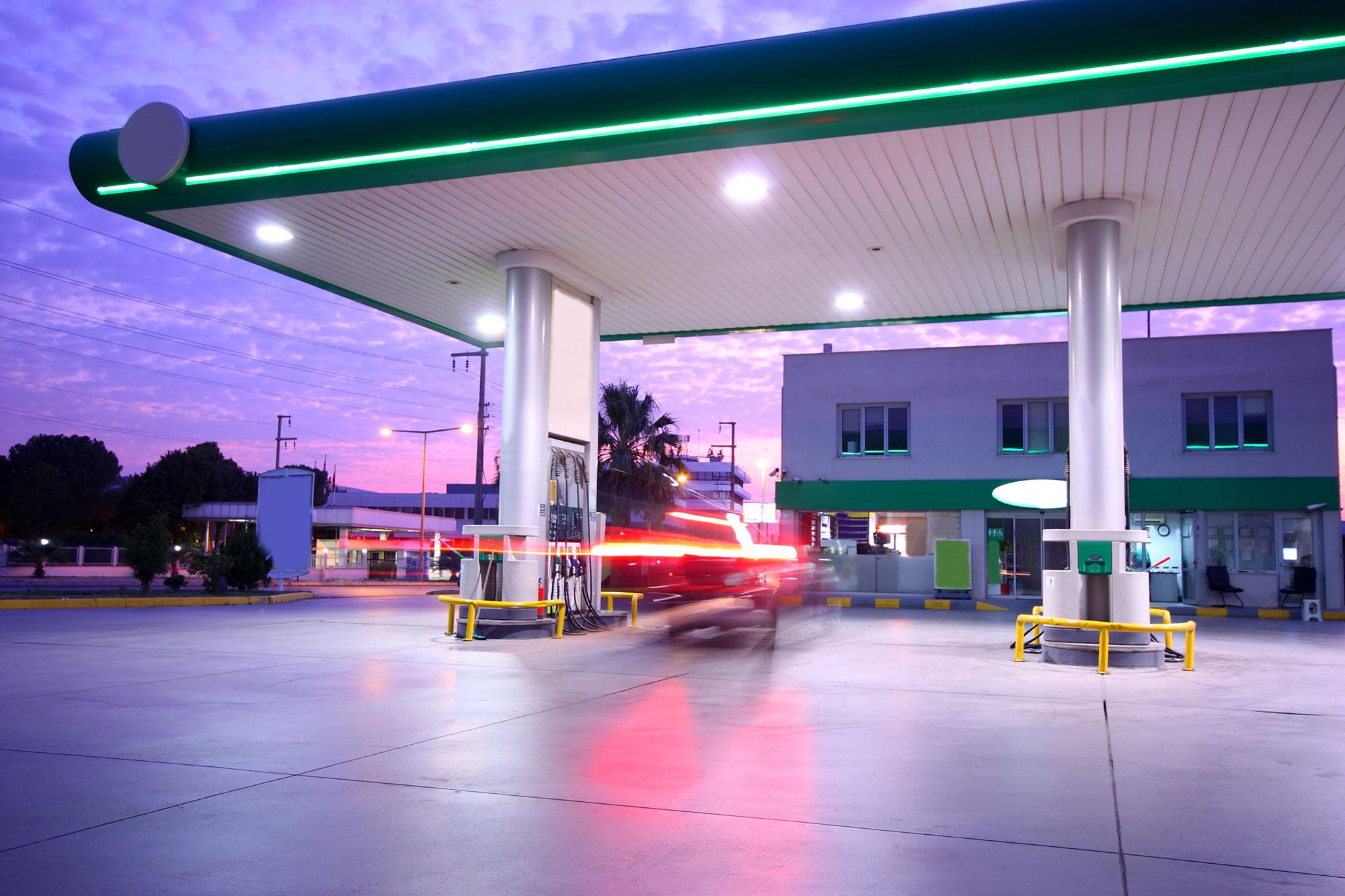 Gas station enhanced by smart technology